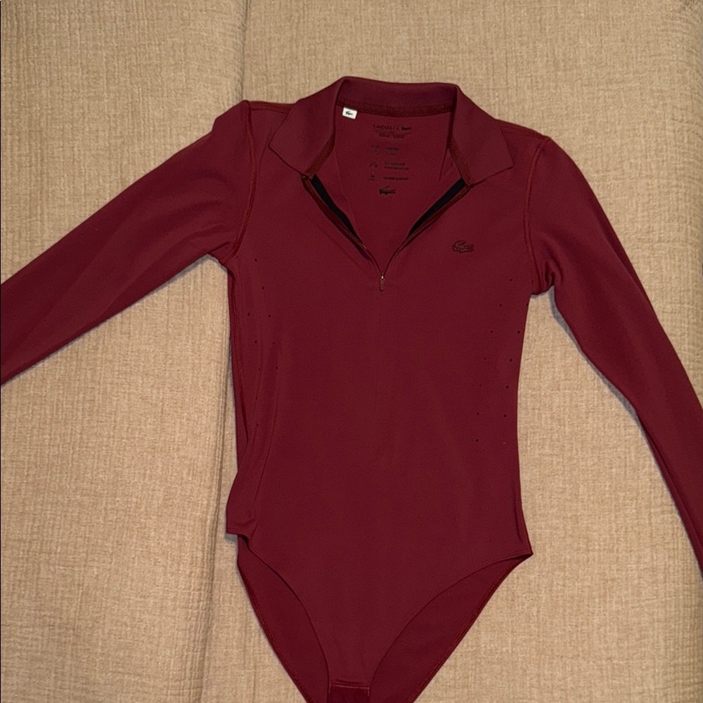 NEVER WORN! Lacoste Red Bodysuit One Piece